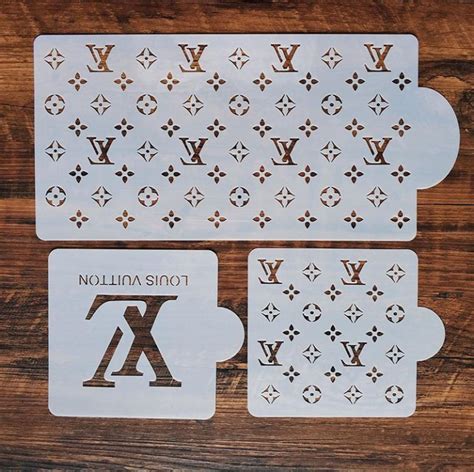 louis vuitton nail stencils|Louis Vuitton stencils for painting.